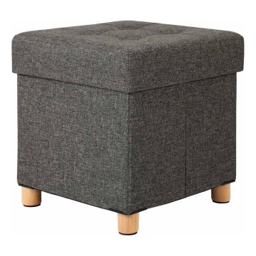 Taburete SULTAN 38x40 cm gris oscuro