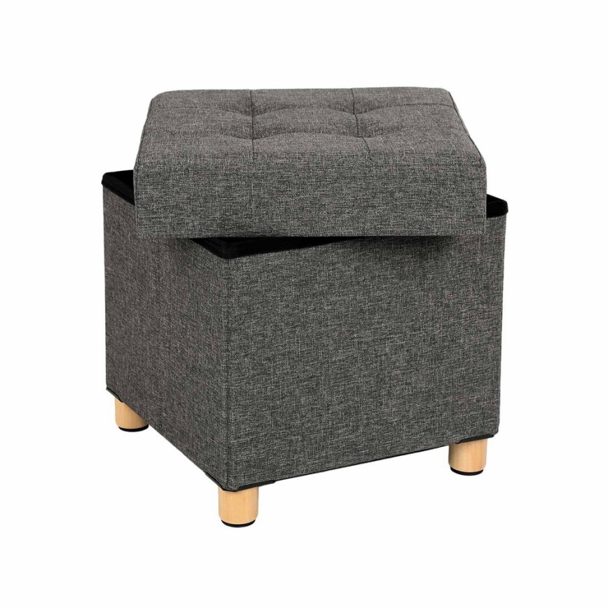 Taburete SULTAN 38x40 cm gris oscuro