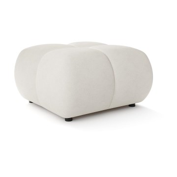 Taburete tapizado ALMADA 72x72 cm beige