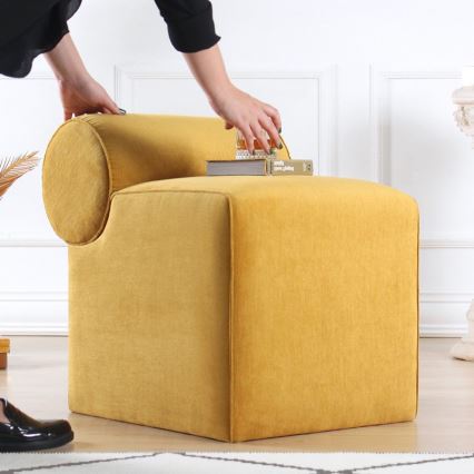 Taburete TIKI 47x45 cm amarillo