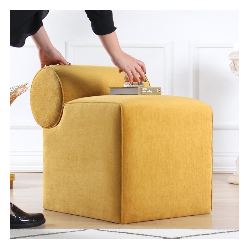 Taburete TIKI 47x45 cm amarillo