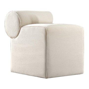 Taburete TIKI 47x45 cm crema