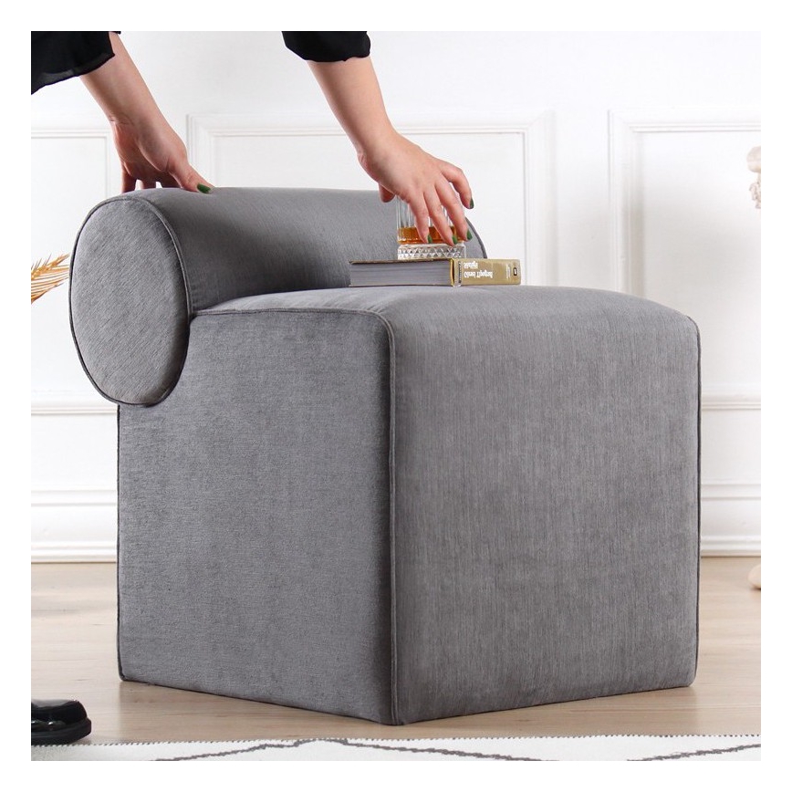 Taburete TIKI 47x45 cm gris
