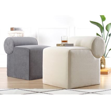 Taburete TIKI 47x45 cm gris