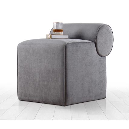 Taburete TIKI 47x45 cm gris