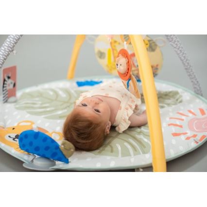Taf Toys - Alfombra de juegos infantil con trapecio sabana 2xAAA