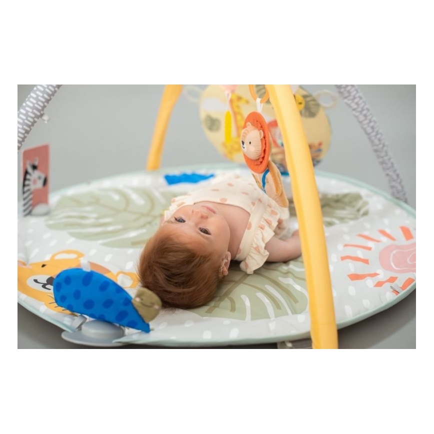 Taf Toys - Alfombra de juegos infantil con trapecio sabana 2xAAA