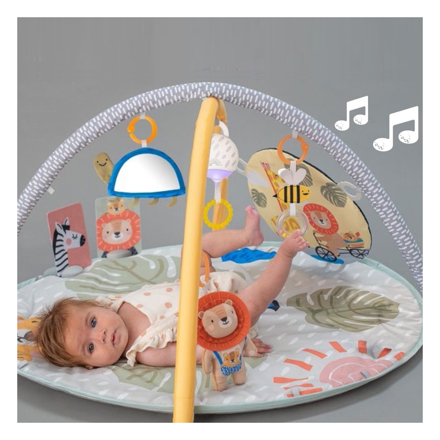 Taf Toys - Alfombra de juegos infantil con trapecio sabana 2xAAA