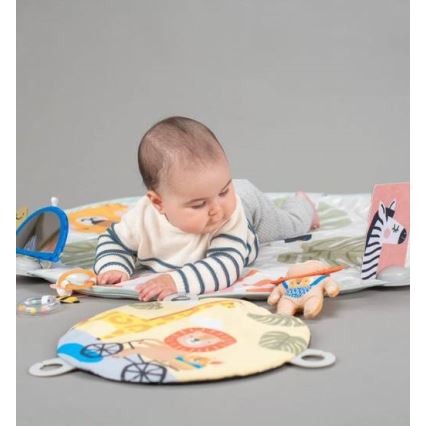 Taf Toys - Alfombra de juegos infantil con trapecio sabana 2xAAA