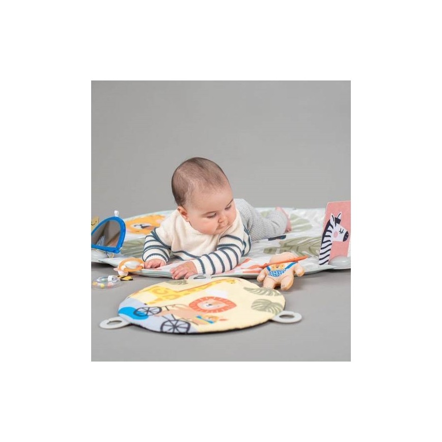 Taf Toys - Alfombra de juegos infantil con trapecio sabana 2xAAA