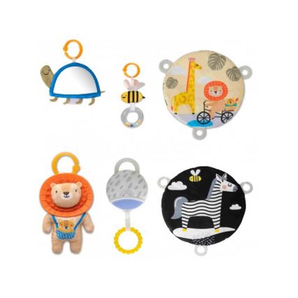 Taf Toys - Alfombra de juegos infantil con trapecio sabana 2xAAA