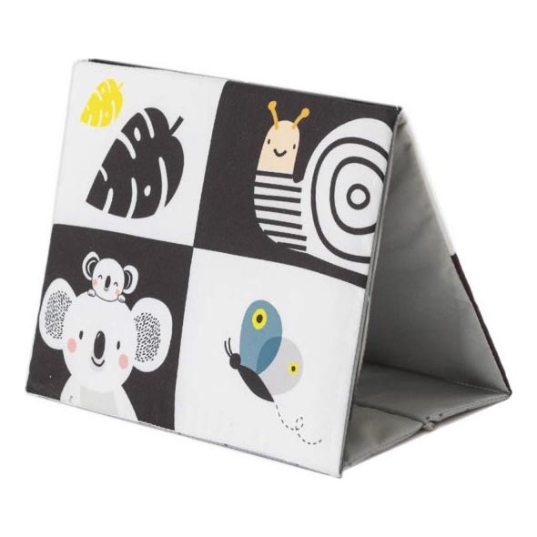 Taf Toys - Libro textil infantil con espejo negro