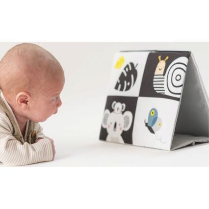 Taf Toys - Libro textil infantil con espejo negro