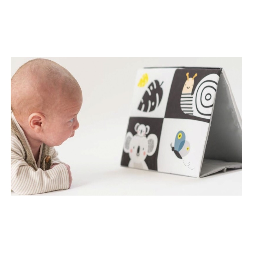 Taf Toys - Libro textil infantil con espejo negro