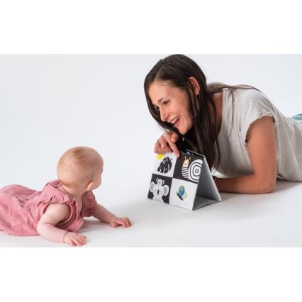 Taf Toys - Libro textil infantil con espejo negro