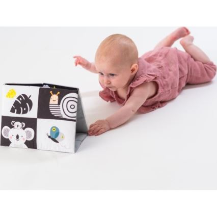 Taf Toys - Libro textil infantil con espejo negro