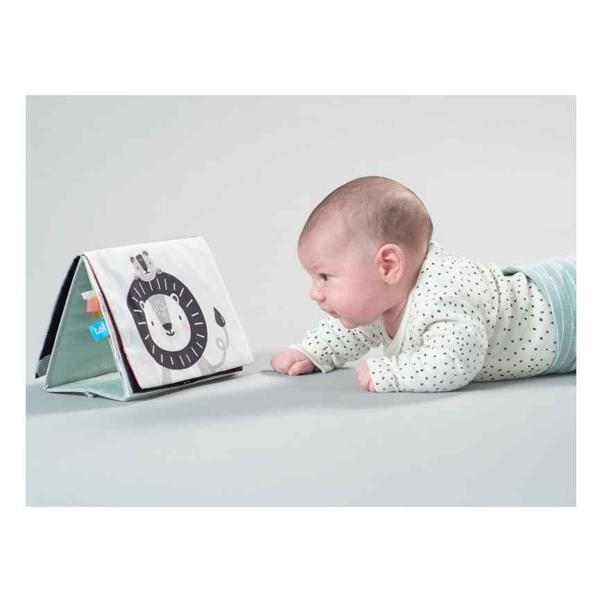 Taf Toys - Libro textil infantil con espejo sabana
