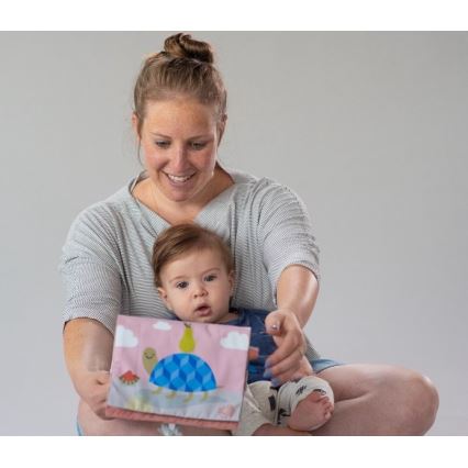 Taf Toys - Libro textil infantil con espejo sabana