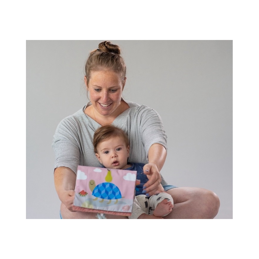 Taf Toys - Libro textil infantil con espejo sabana