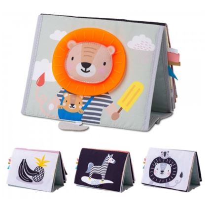 Taf Toys - Libro textil infantil con espejo sabana