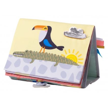 Taf Toys - Libro textil infantil con espejo sabana