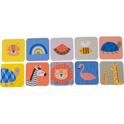 Taf Toys - Tarjetas para jugar boca abajo  18 piezas