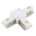 Tapa de extremo para riel monofásico TRACER T - Conector blanco