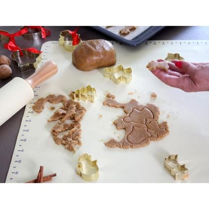 Tapete de silicona para cocina TORO 52x42 cm, color crema