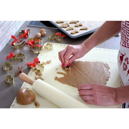 Tapete de silicona para cocina TORO 52x42 cm, color crema