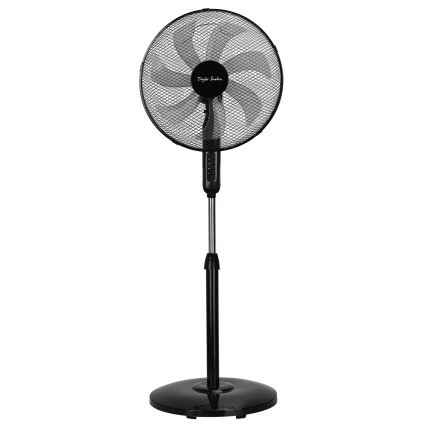Taylor Swoden - Ventilador de pie 50W/230V 122 cm negro