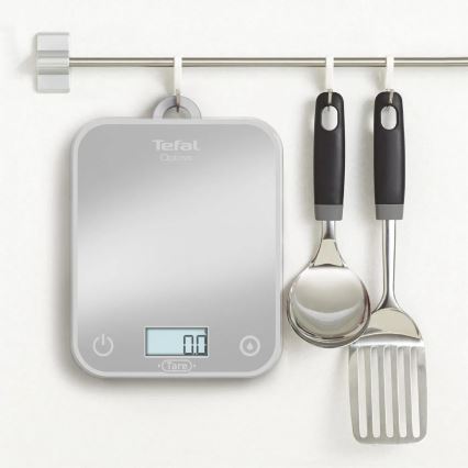 Tefal - Balanza de cocina OPTISS 2xAAA gris