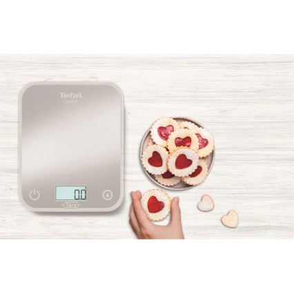 Tefal - Balanza de cocina OPTISS 2xAAA gris