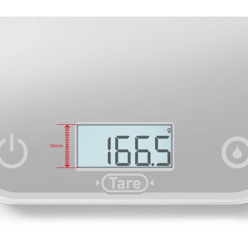 Tefal - Balanza de cocina OPTISS 2xAAA gris