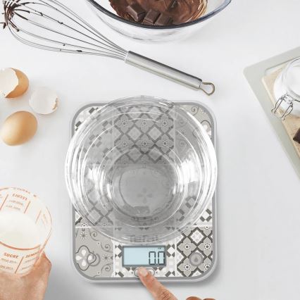Tefal - Báscula de cocina OPTISS 2xAAA beige