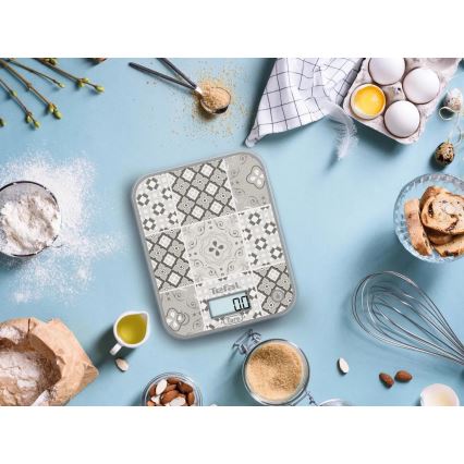 Tefal - Báscula de cocina OPTISS 2xAAA beige