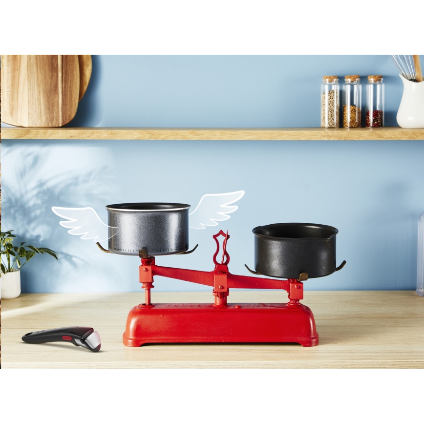 Tefal - Batería de cocina de 12 piezas INGENIO SO LIGHT