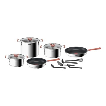 Tefal - Batería de cocina de 13 piezas OPTI'SPACE