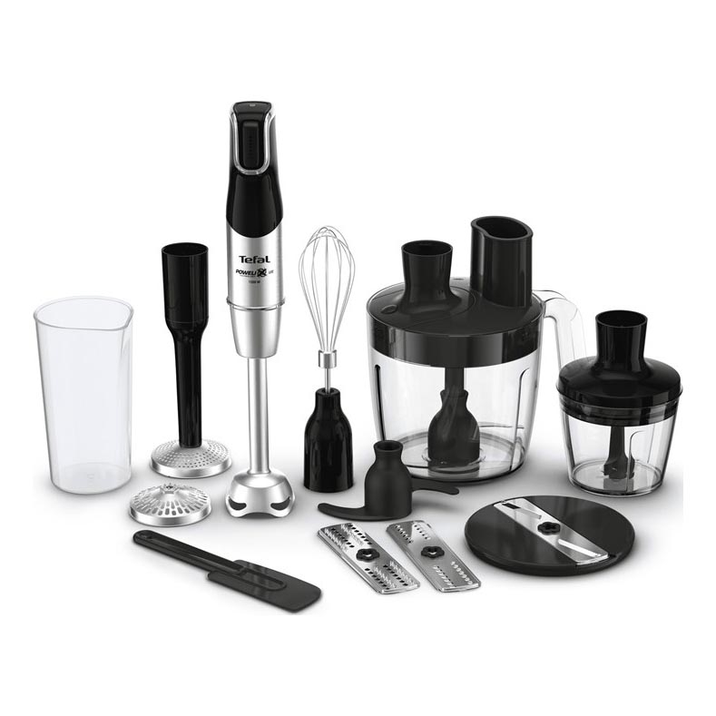 Tefal - Batidora de mano INFINY FORCE PRO 5en1 1200W/230V negro/acero inoxidable