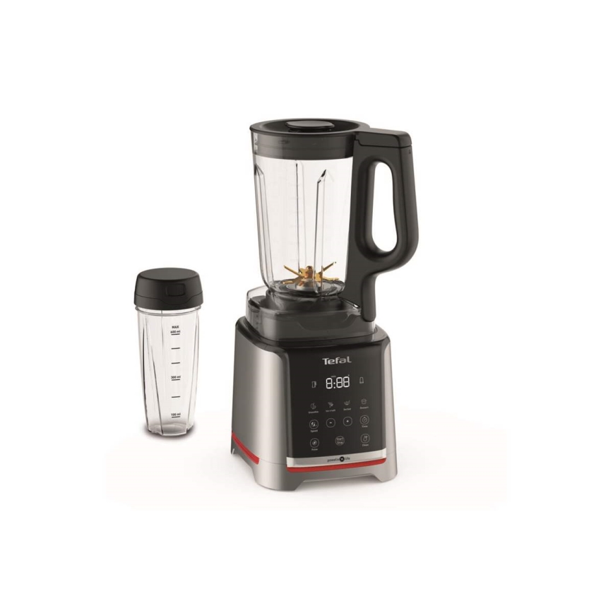 Tefal - Batidora de mesa 1,7 l INFINITYMIX+ 1600W/230V negro/acero inoxidable