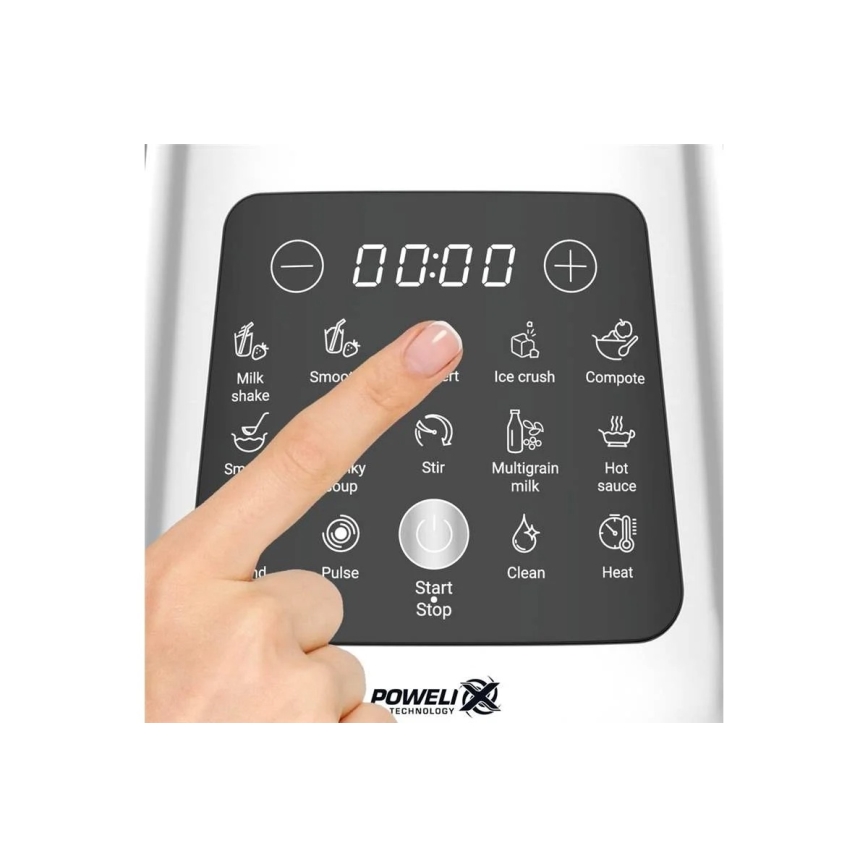 Tefal - Batidora de mesa 2 l PERFECTMIX+ 1400W/230V cromo mate
