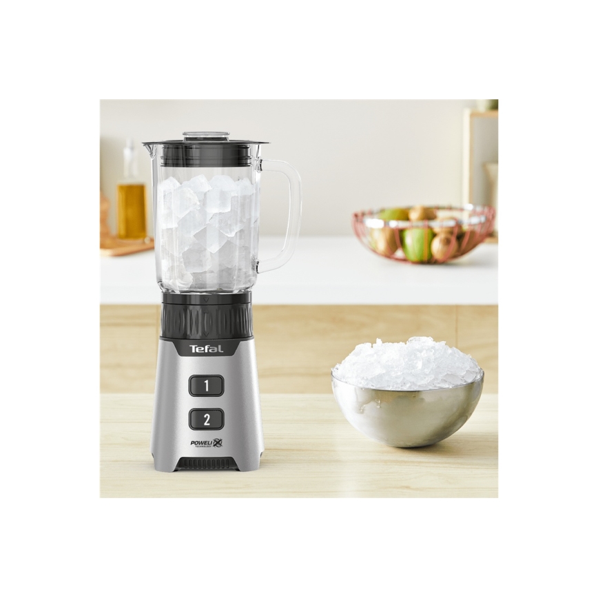 Tefal - Batidora de mesa BLENDFORCE 400W/230V acero inoxidable/negro