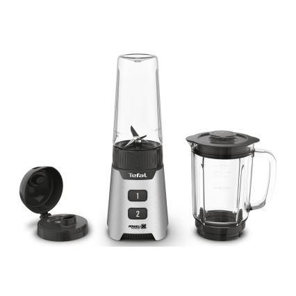 Tefal - Batidora de mesa BLENDFORCE 400W/230V acero inoxidable/negro