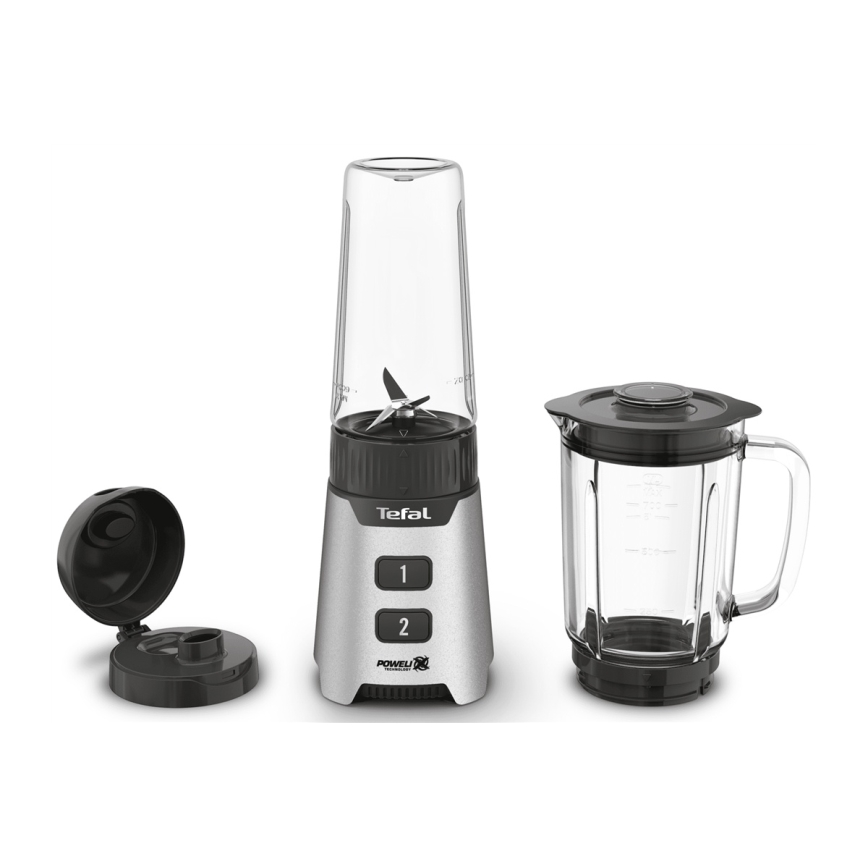 Tefal - Batidora de mesa BLENDFORCE 400W/230V acero inoxidable/negro