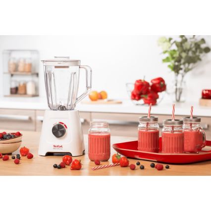 Tefal - Batidora de mesa BLENDFORCE 600W/230V blanco