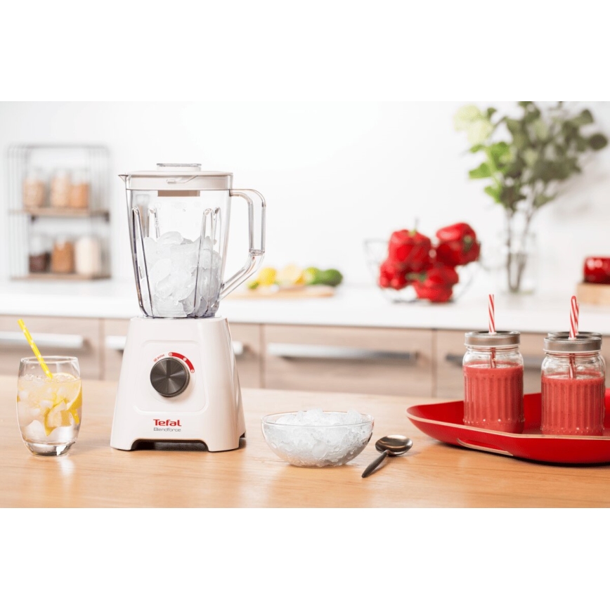 Tefal - Batidora de mesa BLENDFORCE 600W/230V blanco