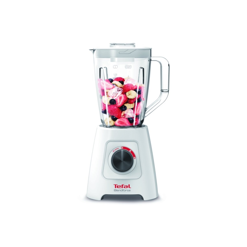 Tefal - Batidora de mesa BLENDFORCE 600W/230V blanco