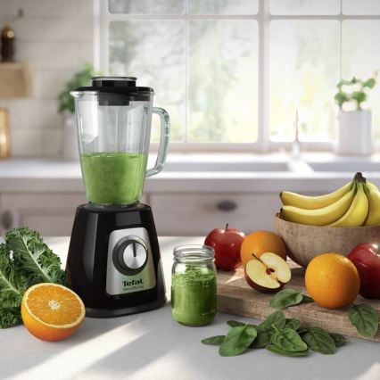 Tefal - Batidora de mesa BLENDFORCE 800W/230V negro/acero inoxidable