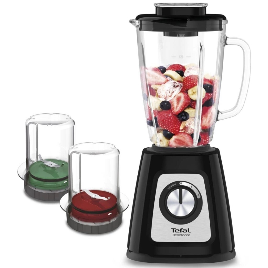Tefal - Batidora de mesa BLENDFORCE 800W/230V negro/acero inoxidable