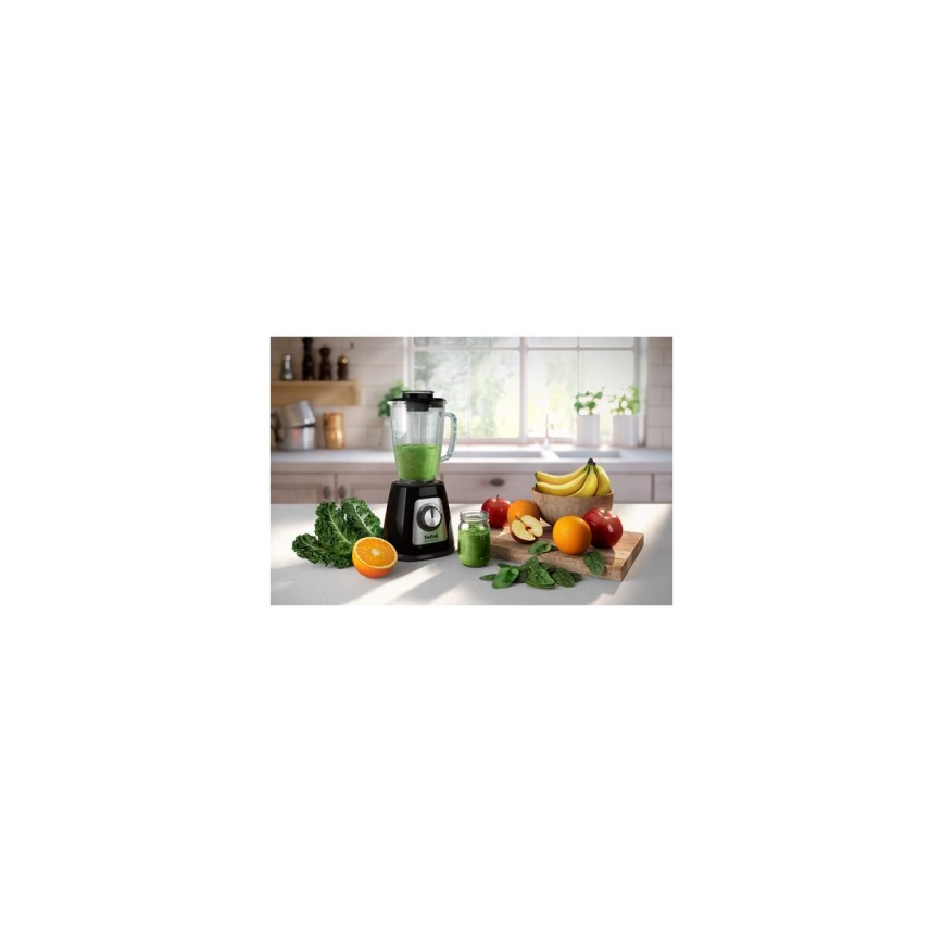 Tefal - Batidora de mesa BLENDFORCE 800W/230V negro/acero inoxidable