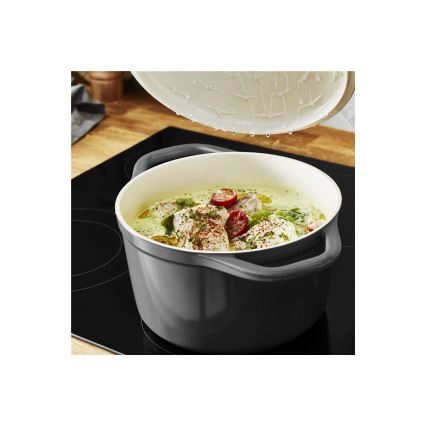 Tefal - Cacerola con tapa AIR 20 cm antracita